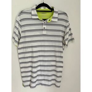 Rule 18 Bobby Jones‎ Men's Golf Shirt, LG, Snap Buttons